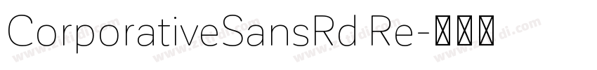 CorporativeSansRd Re字体转换